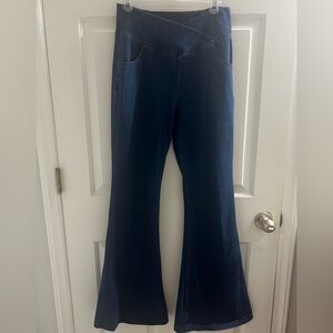HALARA Dark Blue Wide Leg Jeans